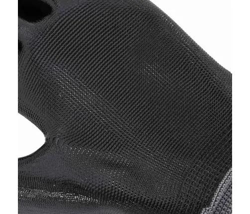 Darba Cimdi 12 Pcs Pelēks Un Melns 11 / Xxl Poliesters Vidaxl