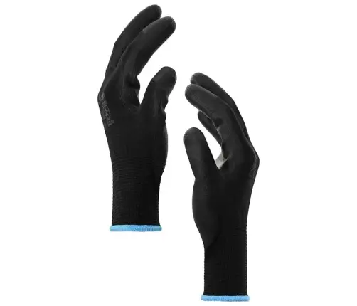 Darba Cimdi 24 Pcs Melna 9 / L Poliesters Vidaxl