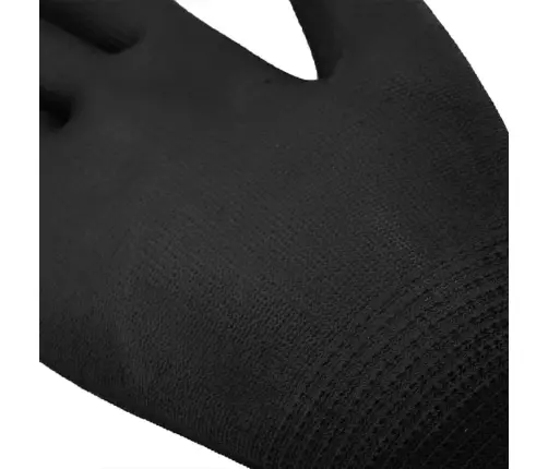 Darbo Pirštinės 12 Pcs Juoda 10 / Xl Poliesteris