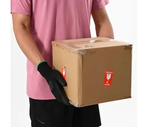 Darbo Pirštinės 12 Pcs Juoda 10 / Xl Poliesteris