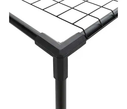 3-Tīkla Augu Statīvs Melna 400 X 32 X 104 Cm Tērauds Vidaxl