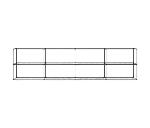 3-Tīkla Augu Statīvs Melna 400 X 32 X 104 Cm Tērauds Vidaxl