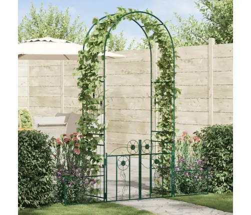 Dārza Arka Vienkrāsains Zaļa 203 X 50 X 218 Cm Vidaxl