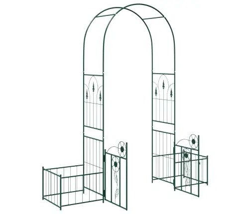 Dārza Arka Vienkrāsains Zaļa 203 X 50 X 218 Cm Vidaxl