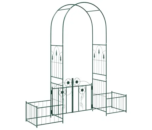 Dārza Arka Vienkrāsains Zaļa 203 X 50 X 218 Cm Vidaxl
