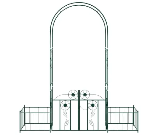 Dārza Arka Vienkrāsains Zaļa 203 X 50 X 218 Cm Vidaxl