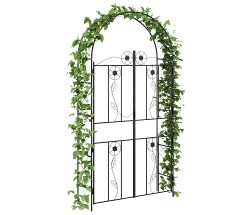 Aedkaar Üksvärviline Must 115 X 37 X 226 Cm