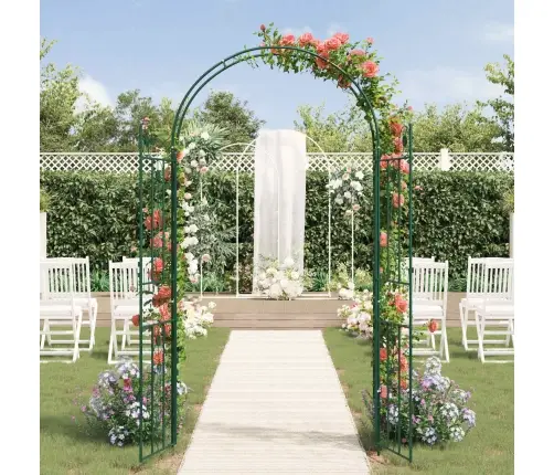 Aedkaar Üksvärviline Roheline 115 X 37 X 226 Cm