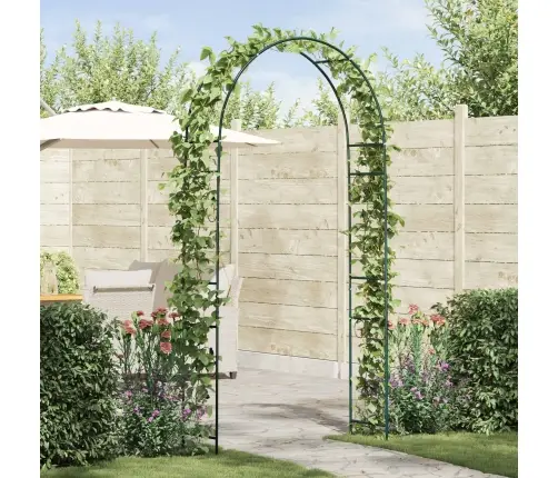 Dārza Arka Ziedu Raksts Zaļa Vidaxl
