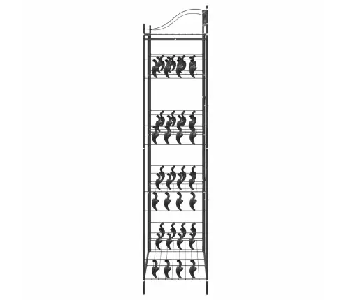 Atvērts Skapis Ar Plauktu Melna 100 X 43 X 188 Cm Tērauds Vidaxl