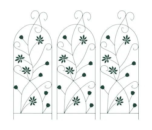 Aiandus Aiapaneel 3 Pcs Roheline 112 X 40 Cm Teras