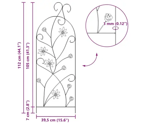 Aiandus Aiapaneel 3 Pcs Roheline 112 X 40 Cm Teras