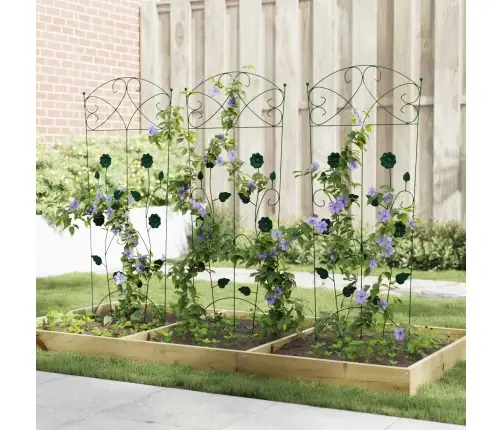 Aiandus Aiapaneel 3 Pcs Roheline 112 X 40 Cm Teras