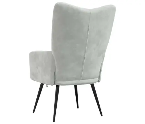 Lõõgastav Iste Helehall 70 X 61 X 96,5 Cm Samet