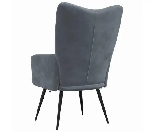 Relaksējošs Krēsls Tumši Pelēks 70 X 61 X 96,5 Cm Samts Vidaxl