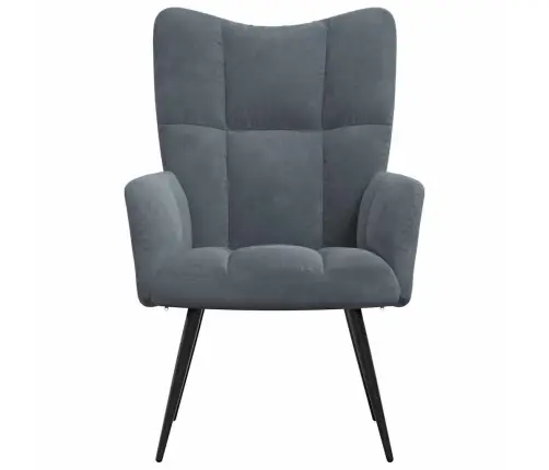 Relaksējošs Krēsls Tumši Pelēks 70 X 61 X 96,5 Cm Samts Vidaxl