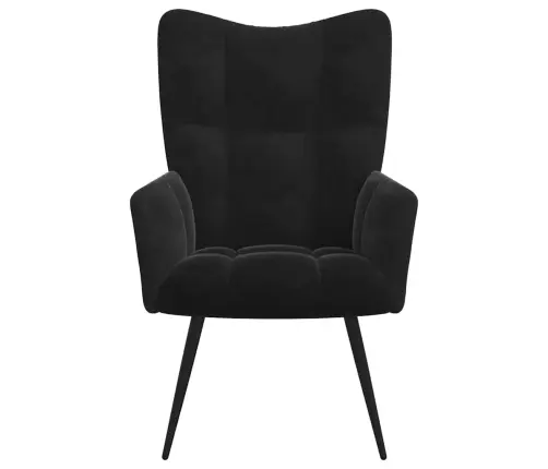 Atsipalaidavimo Kėdė Juoda 70 X 61 X 96,5 Cm Aksomas