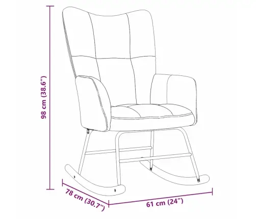 Kiiktool Helehall 78 X 61 X 98 Cm Samet