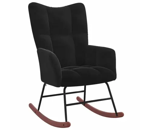 Kiiktool Koos Jalatoega 2 Pcs Must Samet