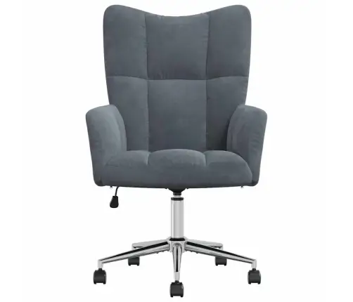 Atsipalaidavimo Kėdė Tamsiai Pilka 62 X 68,5 X 105 Cm Aksomas