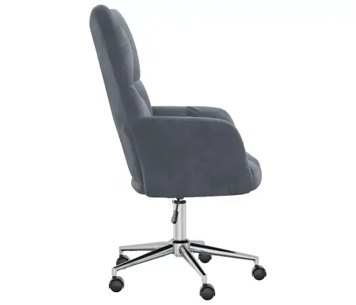 Atsipalaidavimo Kėdė Tamsiai Pilka 62 X 68,5 X 105 Cm Aksomas