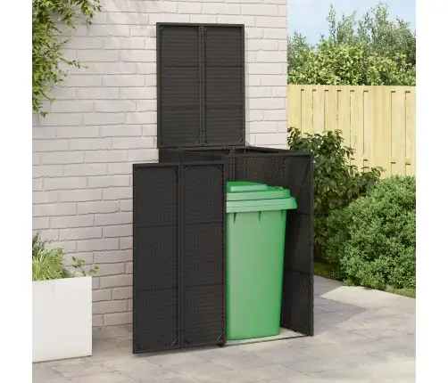 Prügikast Must 65 X 80 X 115 Cm Polyethylene