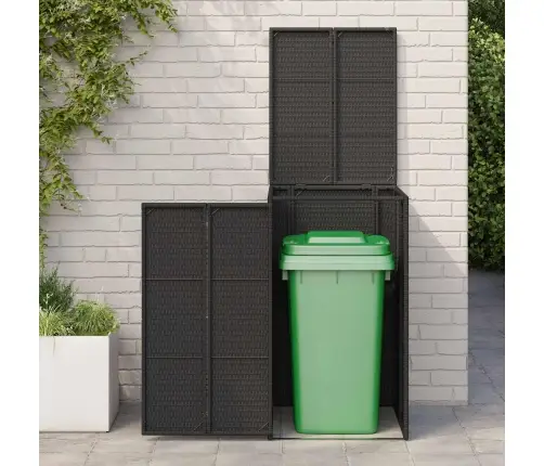 Prügikast Must 65 X 80 X 115 Cm Polyethylene