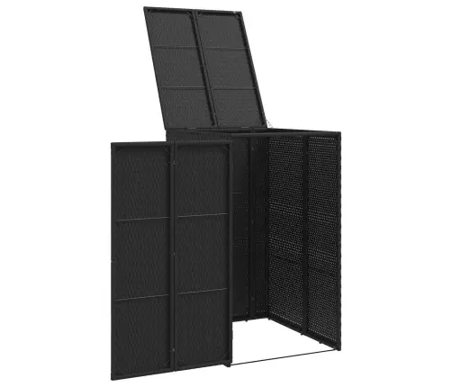 Prügikast Must 65 X 80 X 115 Cm Polyethylene