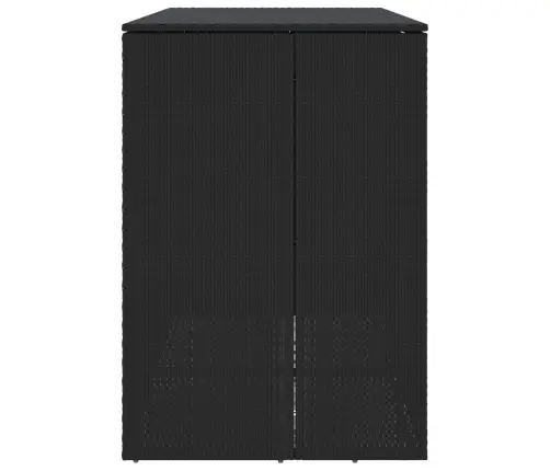 Atkritumu Kaste 2 Pcs Melna 65 X 80 X 115 Cm Polietilēns Vidaxl