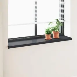 Logu Palodze Antracīts Ar Koka Tekstūru 140 X 35 X 4,5 Cm Pvc Vidaxl