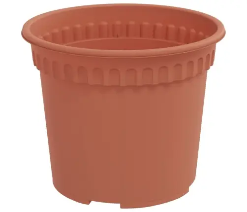 Augu Podi 24 Pcs Ķieģeļu Sarkans Ø 12,5 X 10 Cm Plastmasa Vidaxl