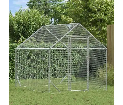 Kanakpuur Hõbedane 200X170X177 Cm Tsinkteras