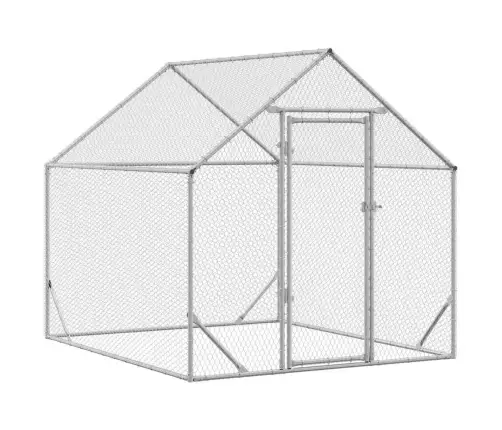 Kanakpuur Hõbedane 200X170X177 Cm Tsinkteras