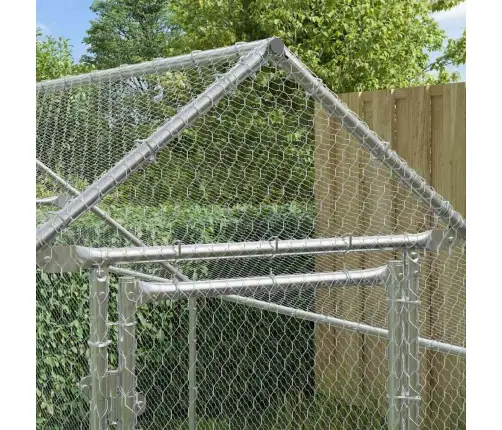 Kanakpuur Hõbedane 400X170X177 Cm Tsinkteras