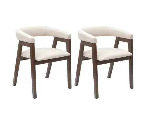 Söögitoa Toolid 2 Pcs Helepruun 54 X 57 X 73 Cm