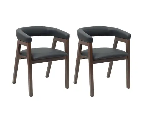 Söögitoa Toolid 2 Pcs Helepruun 54 X 57 X 73 Cm