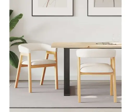 Söögitoa Toolid 2 Pcs Neutraalne 54 X 57 X 73 Cm