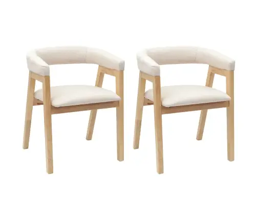 Söögitoa Toolid 2 Pcs Neutraalne 54 X 57 X 73 Cm