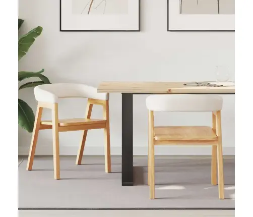 Söögitoa Toolid 2 Pcs Neutraalne 54 X 57 X 73 Cm