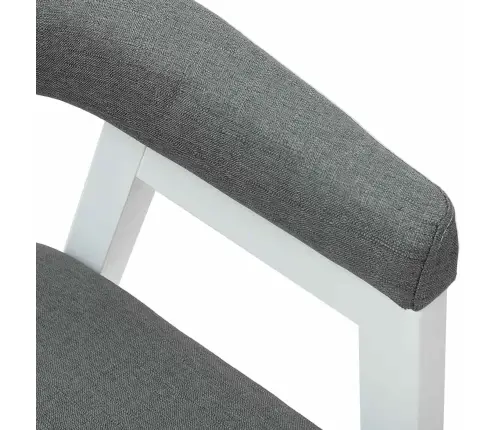 Söögitoa Toolid 2 Pcs Valge 54 X 57 X 73 Cm Tugev Kummipuust