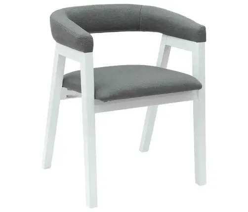 Söögitoa Toolid 2 Pcs Valge 54 X 57 X 73 Cm Tugev Kummipuust