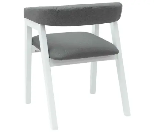 Söögitoa Toolid 2 Pcs Valge 54 X 57 X 73 Cm Tugev Kummipuust