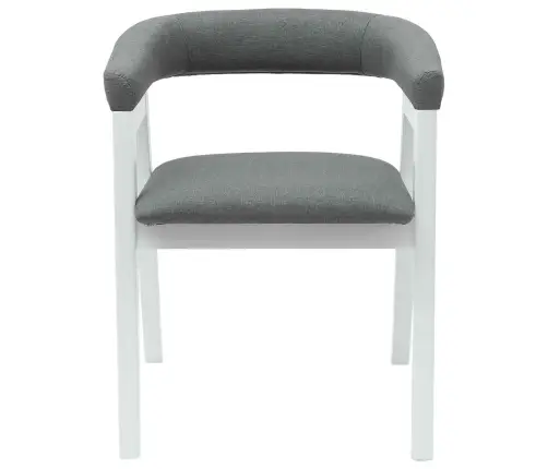 Söögitoa Toolid 2 Pcs Valge 54 X 57 X 73 Cm Tugev Kummipuust