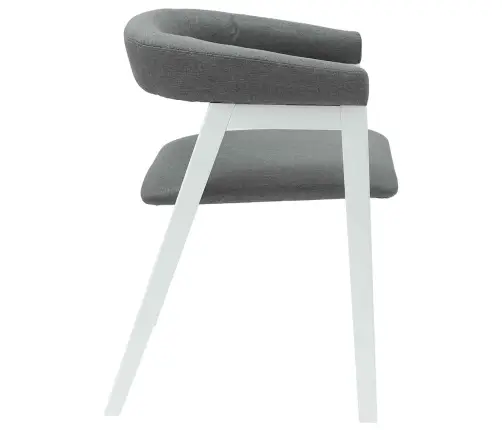 Söögitoa Toolid 2 Pcs Valge 54 X 57 X 73 Cm Tugev Kummipuust