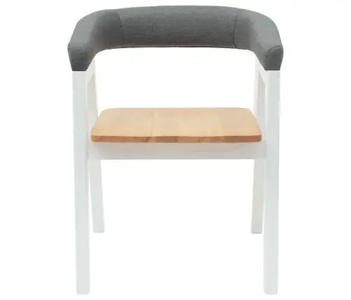 Söögitoa Toolid 2 Pcs Valge 54 X 57 X 73 Cm Tugev Kummipuust