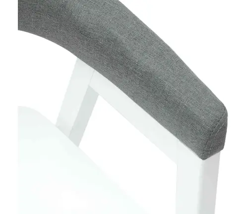 Söögitoa Toolid 2 Pcs Valge 54 X 57 X 73 Cm Tugev Kummipuust