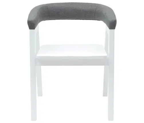 Söögitoa Toolid 2 Pcs Valge 54 X 57 X 73 Cm Tugev Kummipuust