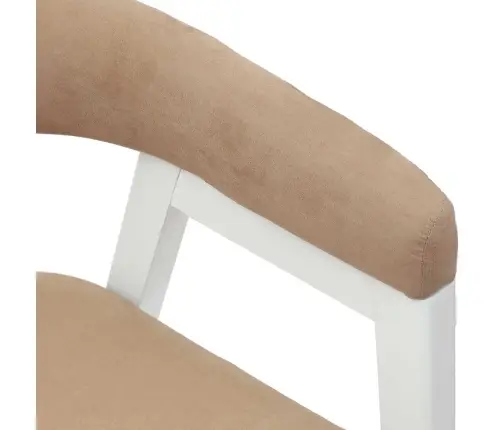 Söögitoa Toolid 2 Pcs Valge 54 X 57 X 73 Cm Tugev Kummipuust