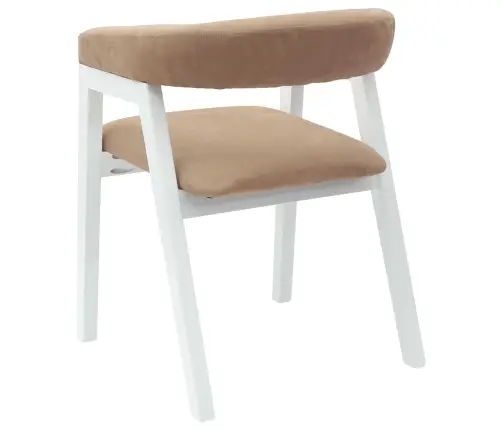 Söögitoa Toolid 2 Pcs Valge 54 X 57 X 73 Cm Tugev Kummipuust