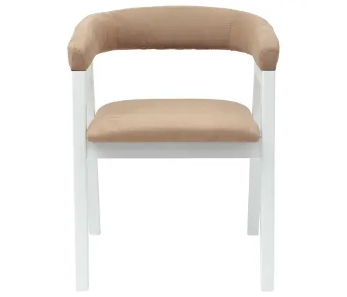 Söögitoa Toolid 2 Pcs Valge 54 X 57 X 73 Cm Tugev Kummipuust